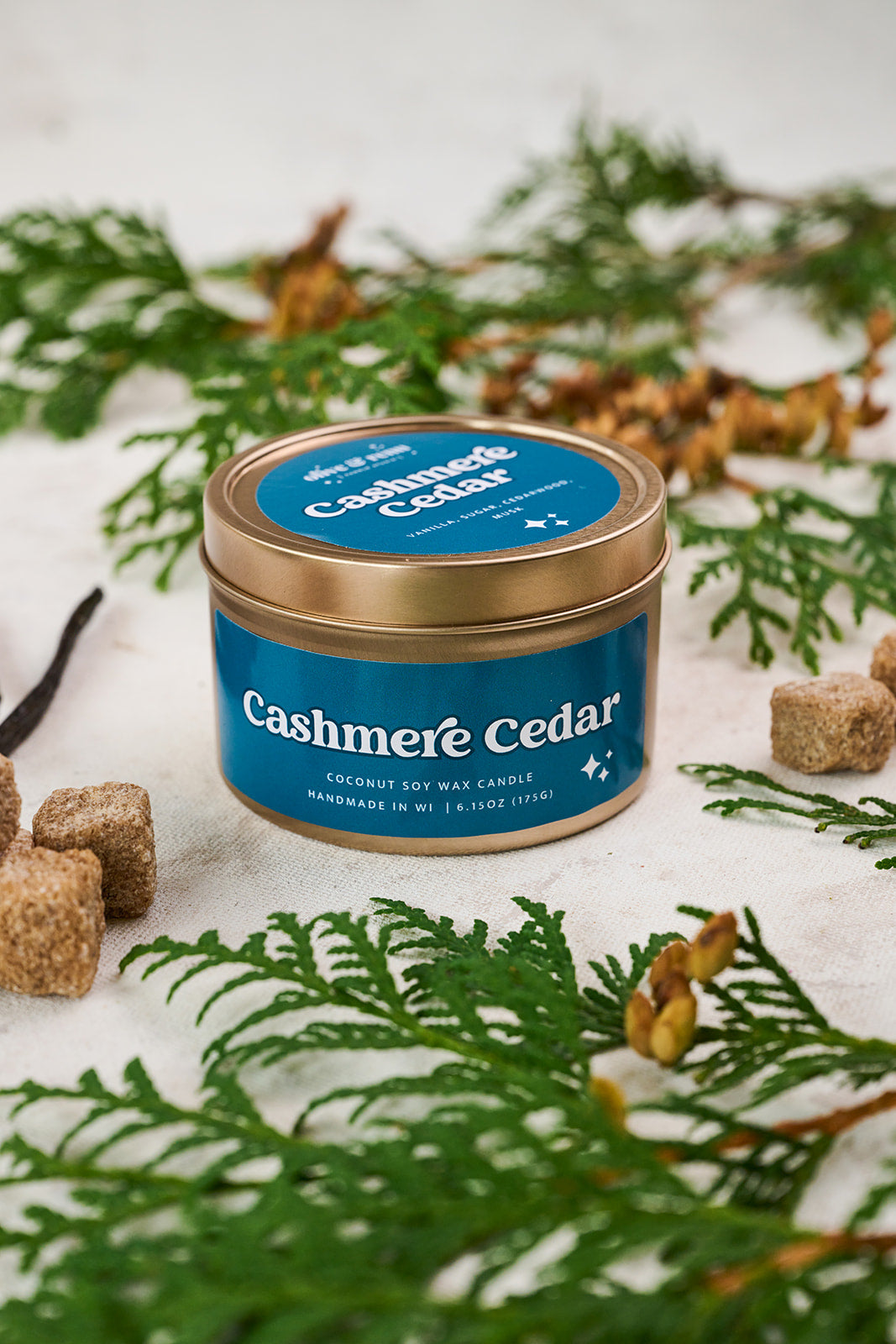 Cashmere Cedar Wooden Wick Tin | Fall 2024