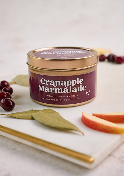 Cranapple Marmalade Wooden Wick Tin | Fall 2024