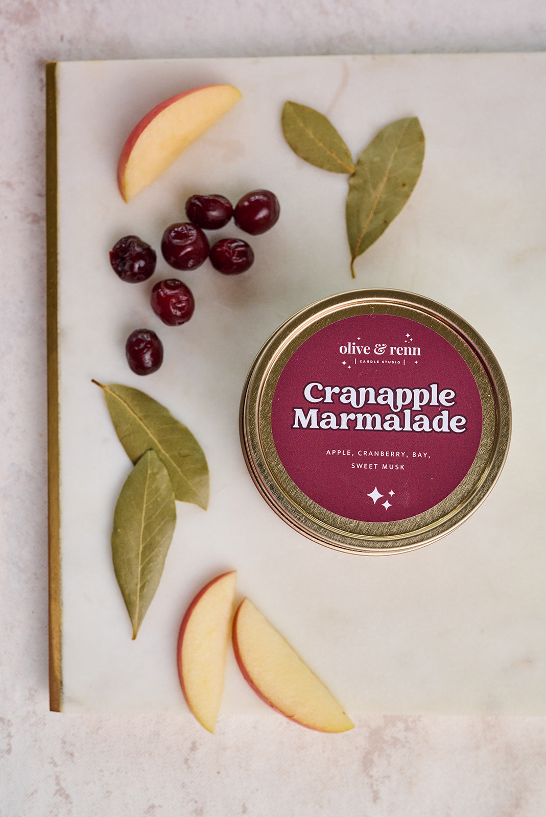 Cranapple Marmalade Wooden Wick Tin | Fall 2024